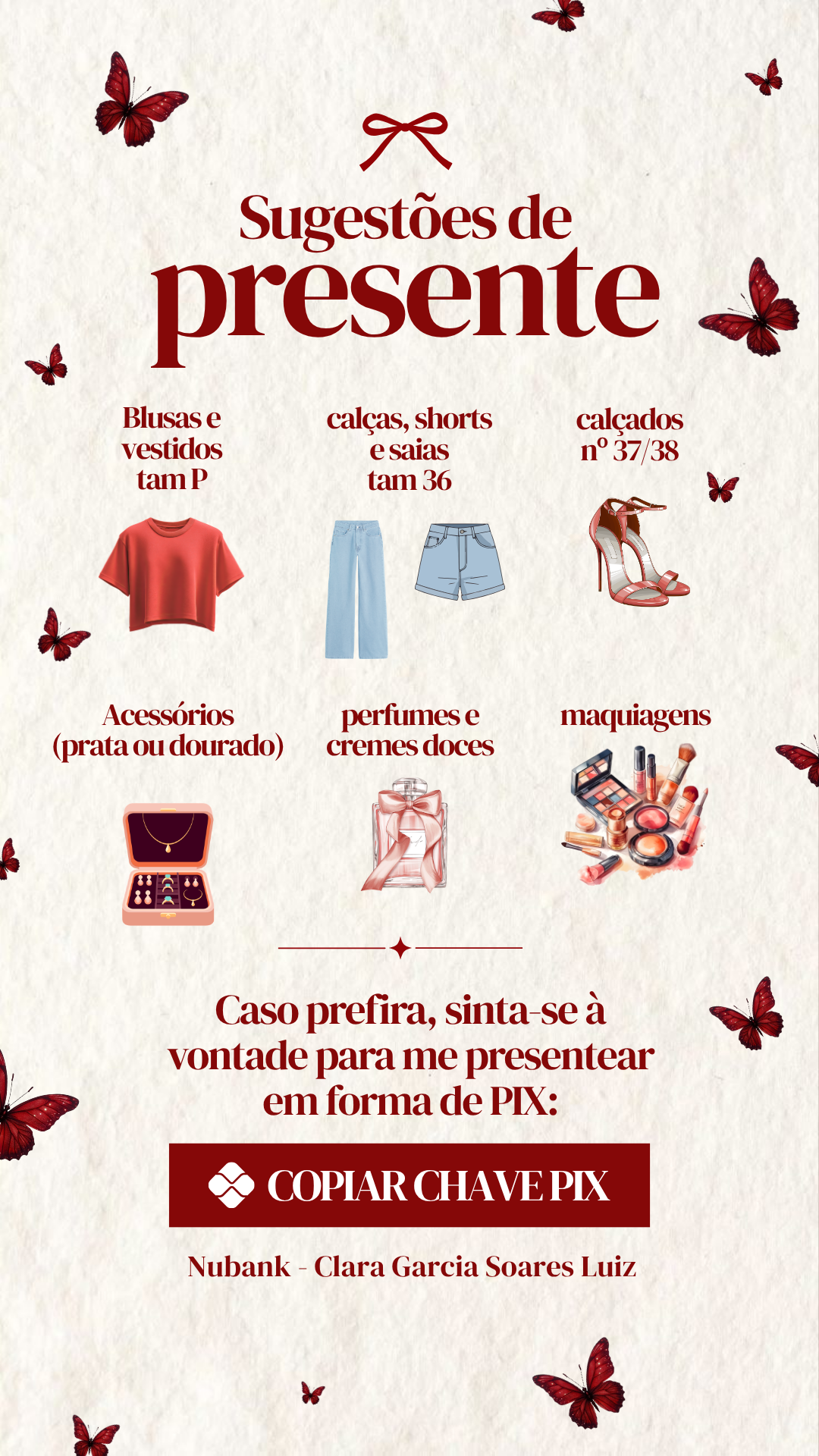 Sugestões de Presente